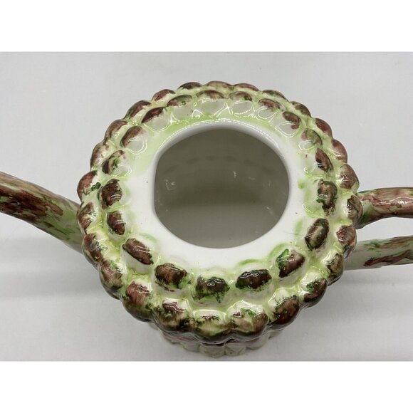 Ceramic Asparagus Vintage Teapot w/ Lid by Seymour Mann Hand Painted Collectible - Picture 12 of 16